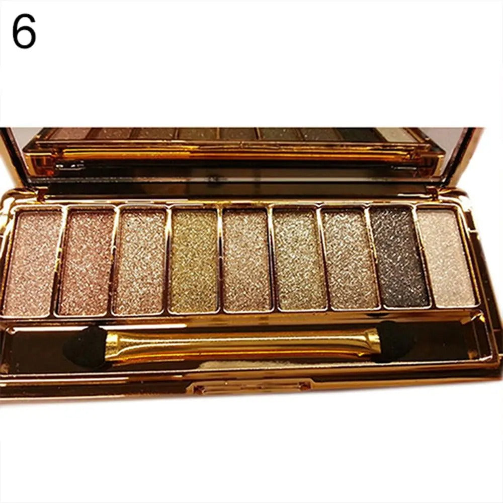 Paleta de Sombras Glitter 9 Cores