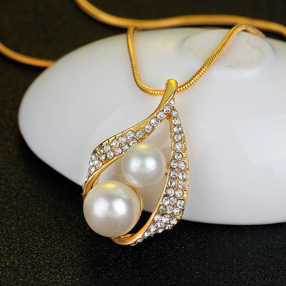 KIT Colar + Brincos + Anel com Zircônias Blooming Pearl Banhado a Ouro 18K
