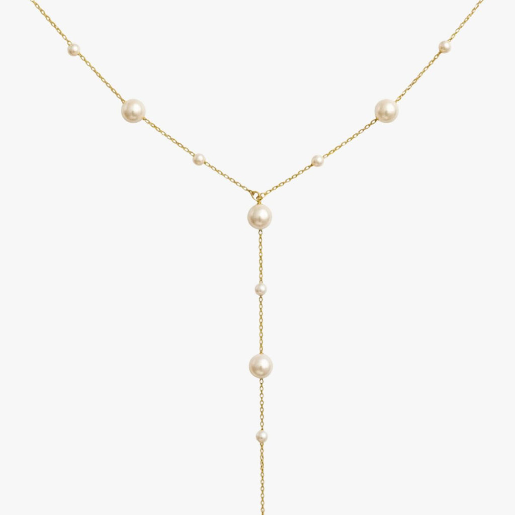 Colar Pérolas com Detalhes Estrelados Starry Pearl