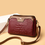 Bolsa Feminina Tiracolo Crocodilo Serife