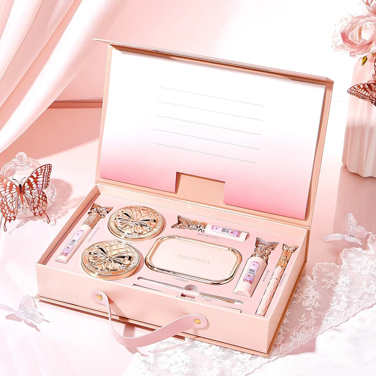 Kit de Maquiagem Completo 9 Peças