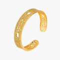 Bracelete Palace Lace Lisa Banhada a Ouro 14K