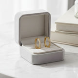 Brinco com Zircônias Circle Glow Banhados a Ouro 18K