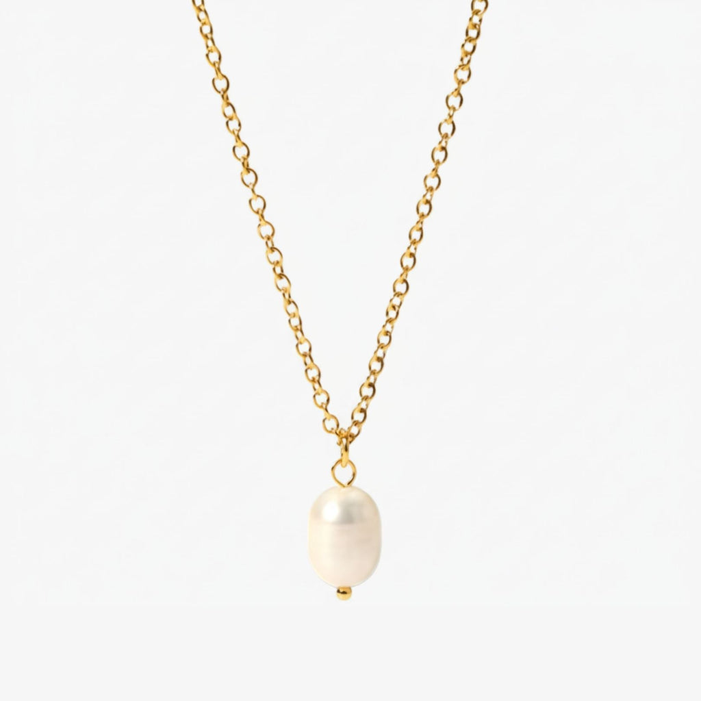 Colar Pingente Pérola Pearl Essence Banhado a Ouro 18K