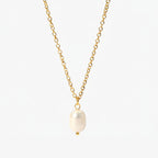 Colar Pingente Pérola Pearl Essence Banhado a Ouro 18K