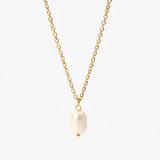 Colar Pingente Pérola Pearl Essence Banhado a Ouro 18K