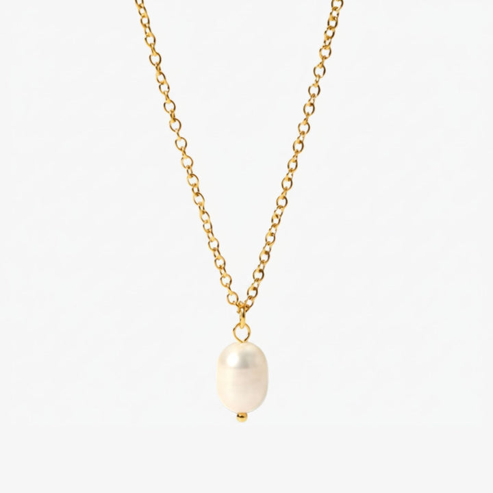 Colar Pingente Pérola Pearl Essence Banhado a Ouro 18K