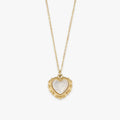 Colar com Pingente Coração e Madrepérola Shell Love Banhado a Ouro 18K