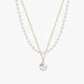 Colar Duas Camadas com Pérolas Double Pearl Layers Banhado a Ouro 18K