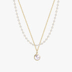 Colar Duas Camadas com Pérolas Double Pearl Layers Banhado a Ouro 18K