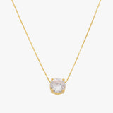 Colar com Ponto de Luz em Zircônia Solitaire Glow Banhado a Ouro