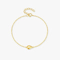 Pulseira Cravejada com Zircônias Prata 925 Banhada a Ouro 18K