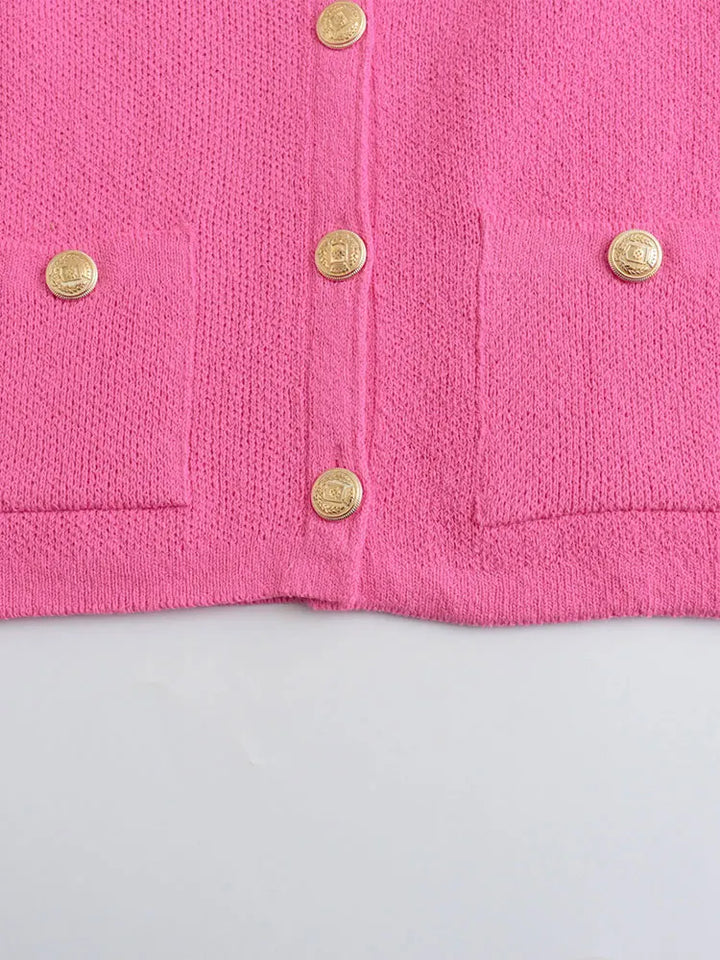 Cardigã Minimalista Modal com Bolsos