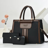 Conjunto Bolsa Feminina de Ombro + 2 Carteiras Pietra