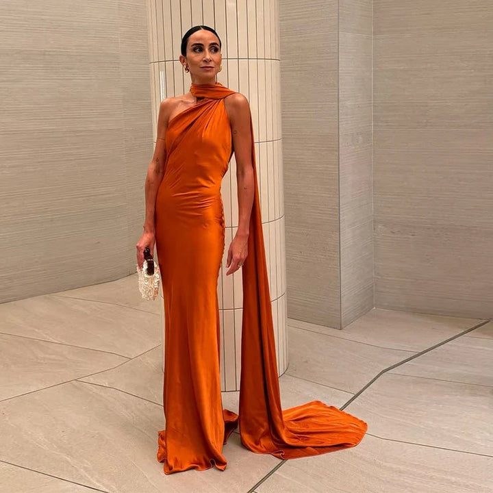 Vestido Longo Elegante com Alça de Fita – Lolita