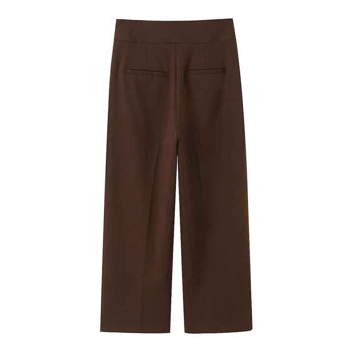 Conjunto de Alta Sastria com Colete Alongado, Faixa Regulável e Calça Fluida