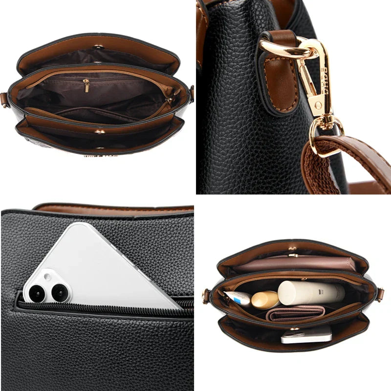 Bolsa Feminina Tiracolo Crocodilo Serife