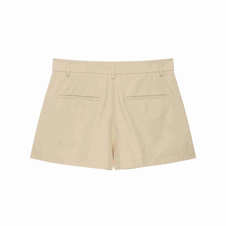 Conjunto Streetwear Elegante: Casaco Estruturado com Cinto e Shorts de Alfaiataria