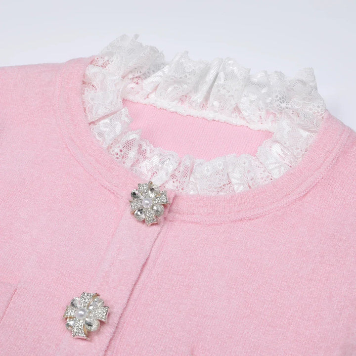 Conjunto Executivo Rosa: Casaco Estruturado e Saia Sereia Midi – Elegância