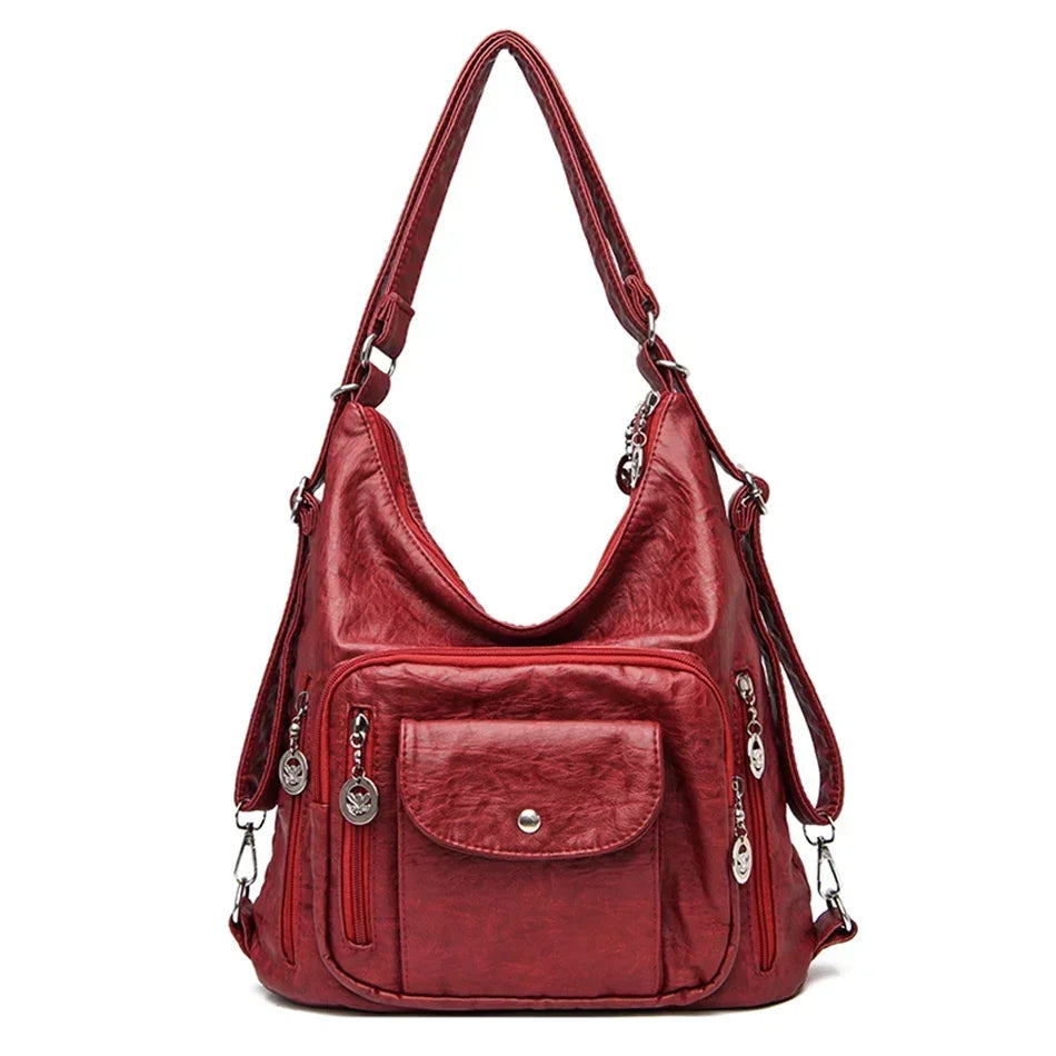 Mochila e Bolsa de Ombro Versátil Feminina Michelle
