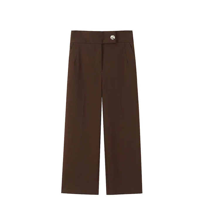 Conjunto de Alta Sastria com Colete Alongado, Faixa Regulável e Calça Fluida