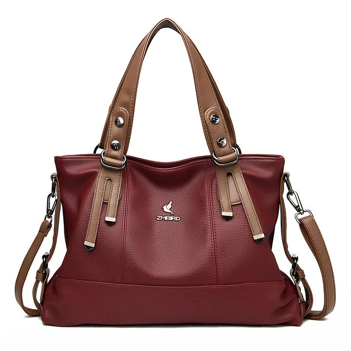 Bolsa Feminina Grande Couro Legítimo Estilo Tote Sarah