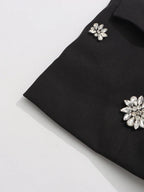 Conjunto de Alfaiataria Escultural com Blazer e Calça com Cristais