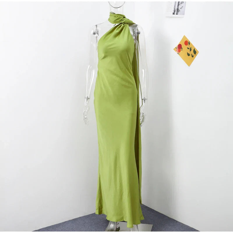 Vestido Longo Elegante com Alça de Fita – Lolita