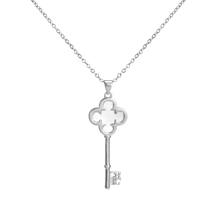 Colar CHCH Elegante Bicolor com Zircônias Delicadamente Cravadas e Pingente Sofisticado Ajustável
