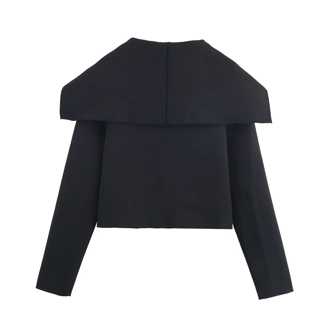 Cardigan Modal Curto com Gola Marinheiro Imponente