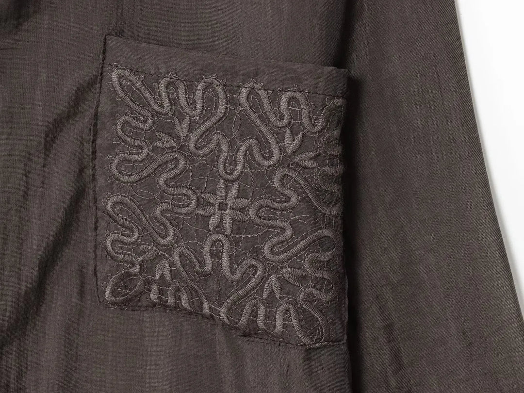 Camisa Elegante de Manga Longa – Modelagem Solta e Minimalista