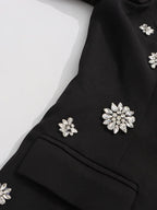Conjunto de Alfaiataria Escultural com Blazer e Calça com Cristais