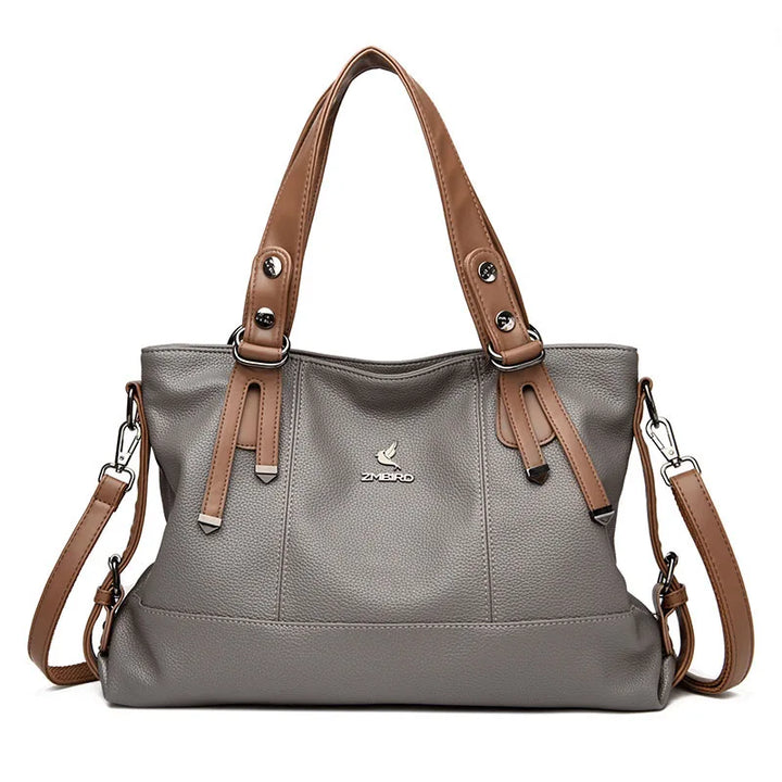 Bolsa Feminina Grande Couro Legítimo Estilo Tote Sarah