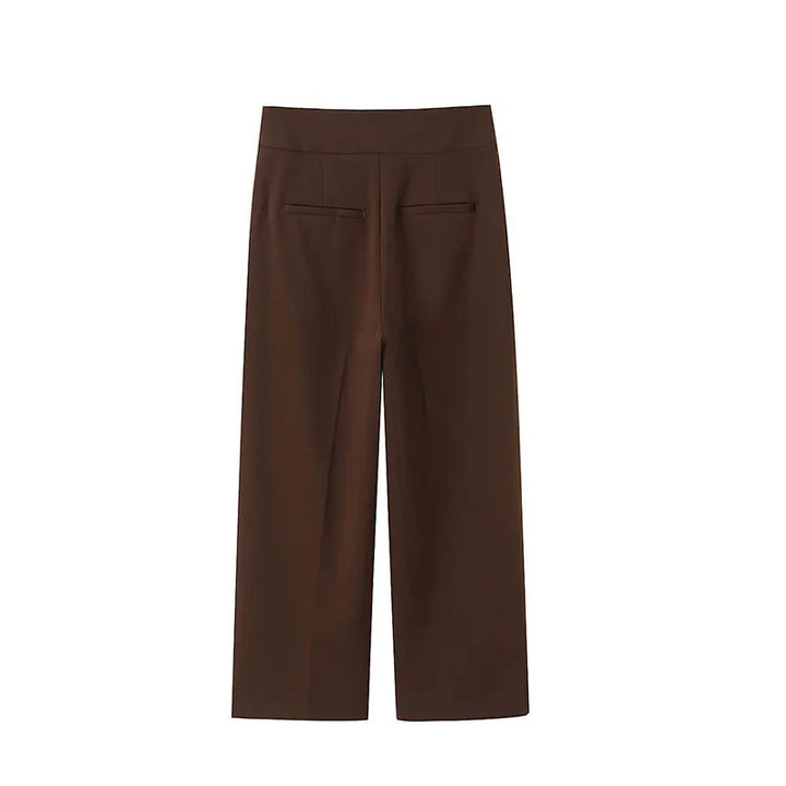 Conjunto de Alta Sastria com Colete Alongado, Faixa Regulável e Calça Fluida