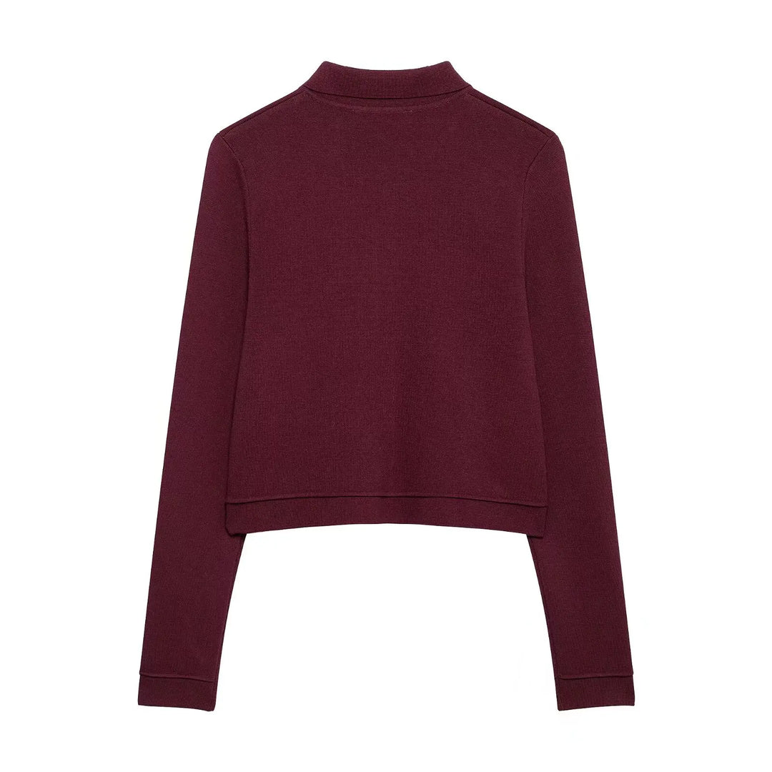 Conjunto Luxo Vermelho em Malha de Alta Densidade – Cardigã e Saia