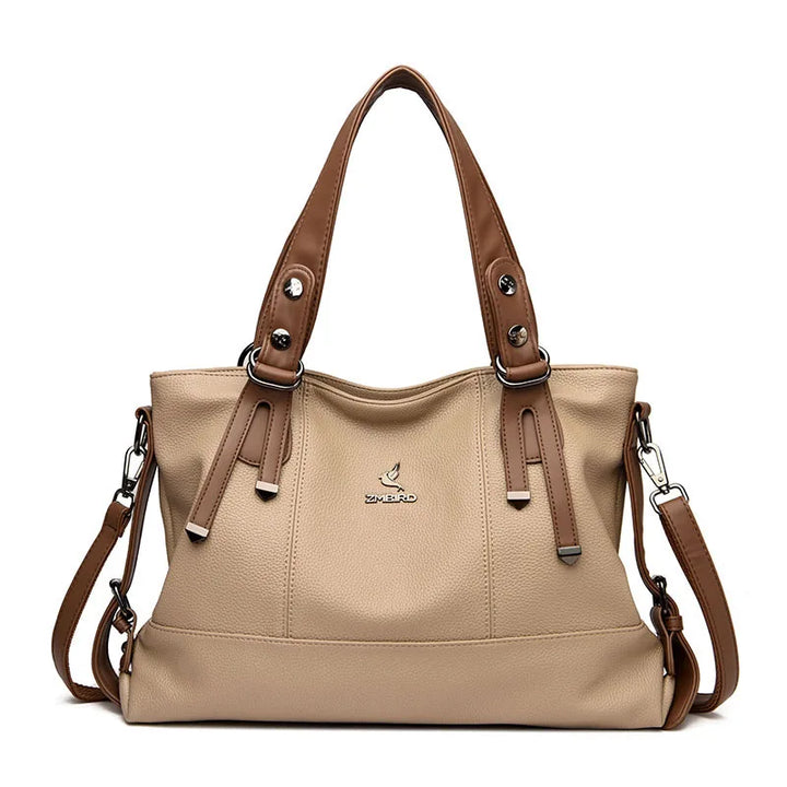 Bolsa Feminina Grande Couro Legítimo Estilo Tote Sarah