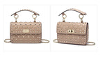 Bolsas Pelica Couro de cabra Tachas: Luxo e Elegância