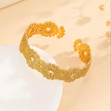Bracelete Palace Lace Floral Banhada a Ouro 14K