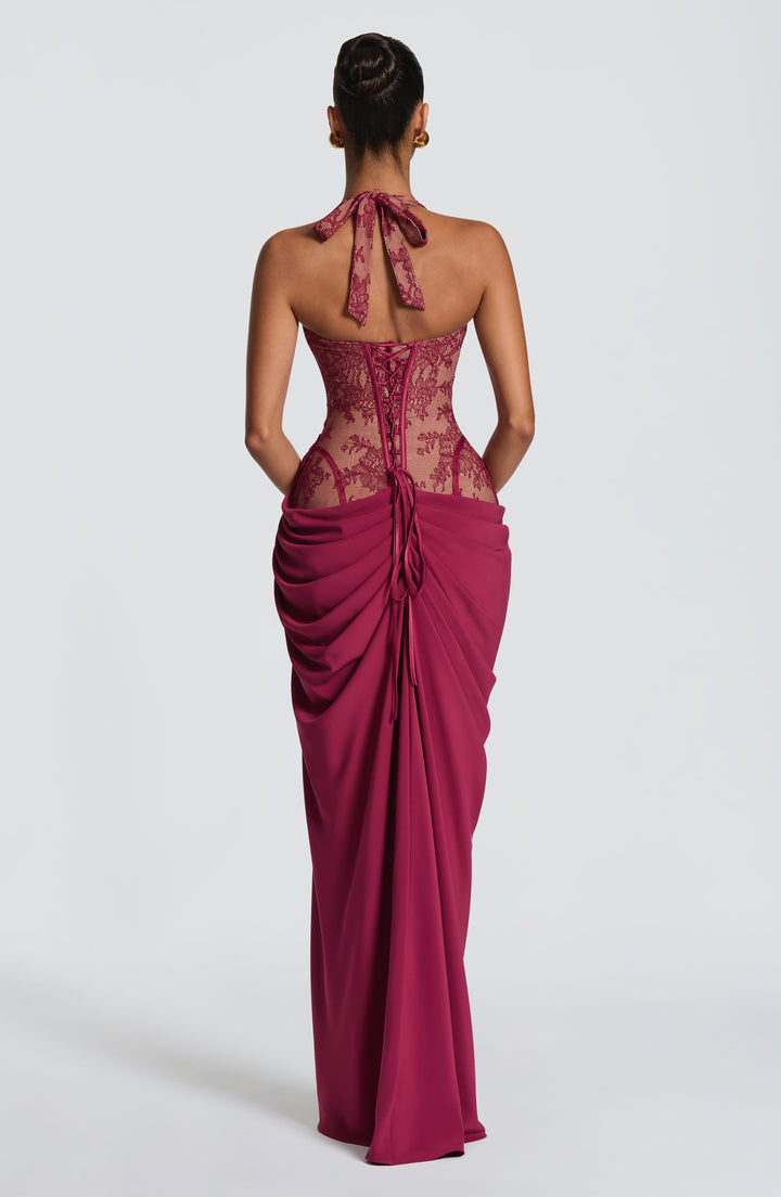 Vestido Longo Bonita - Mulberry