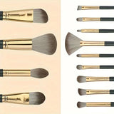 Kit 14 Pincéis de Maquiagem Profissional