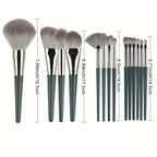 Kit 14 Pincéis de Maquiagem Profissional