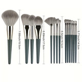 Kit 14 Pincéis de Maquiagem Profissional