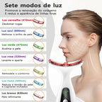 Massageador Facial e de Pescoço com 7 Modos de Luz LED