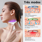 Massageador Facial e de Pescoço com 7 Modos de Luz LED