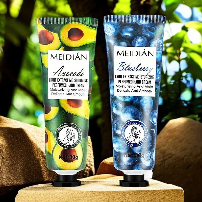 Kit 5 Cremes Hidratantes para as Mãos com Aroma de Frutas