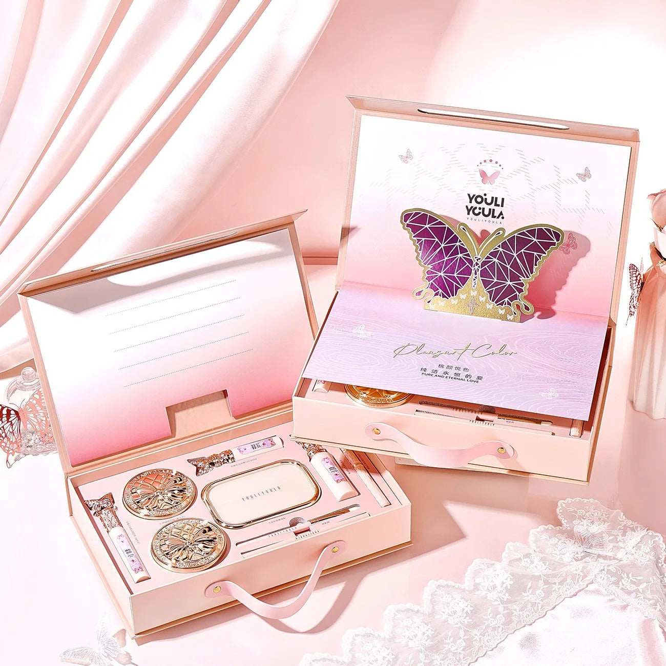 Kit de Maquiagem Completo 9 Peças