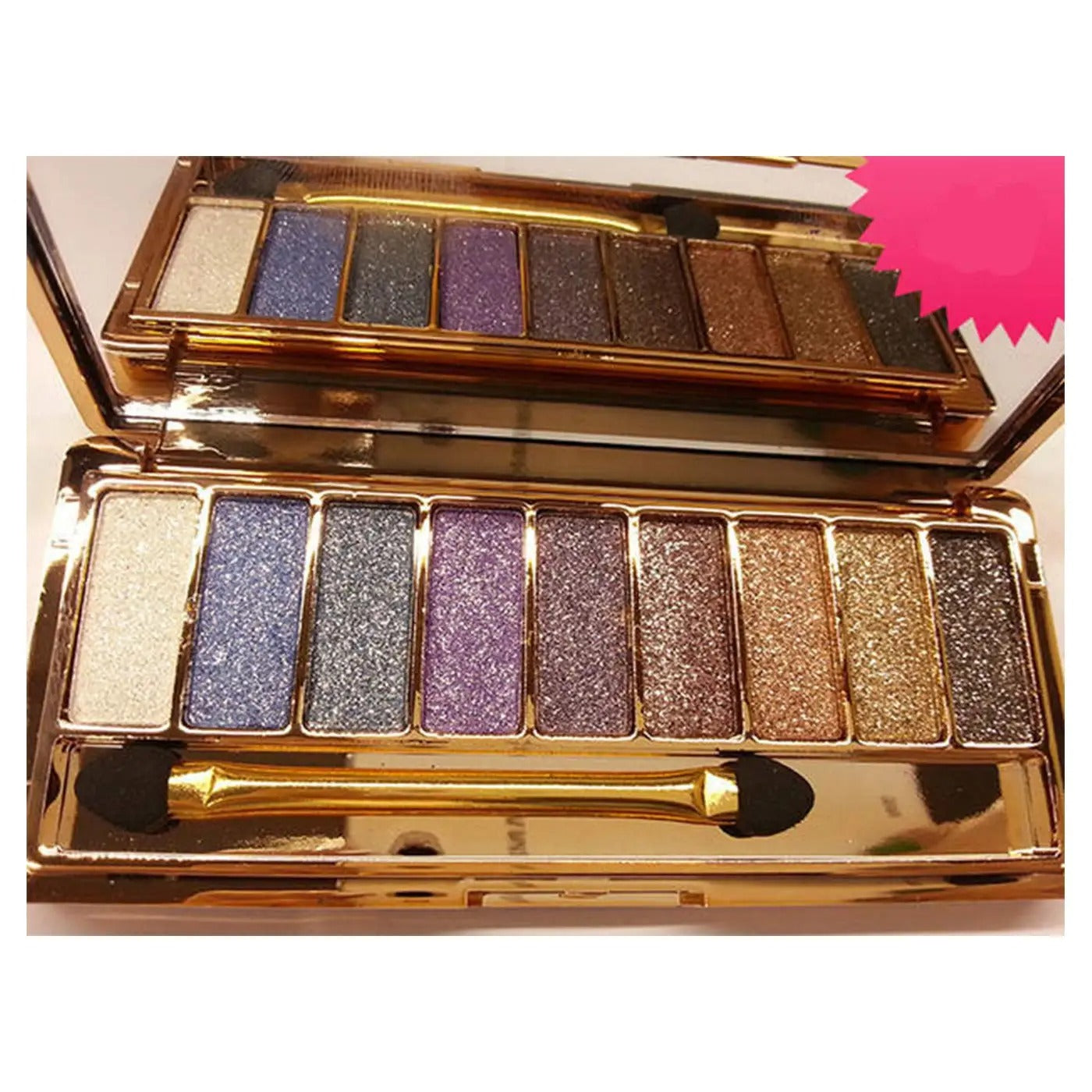 Paleta de Sombras Glitter 9 Cores