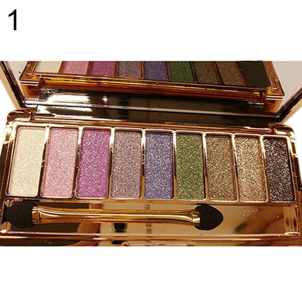 Paleta de Sombras Glitter 9 Cores