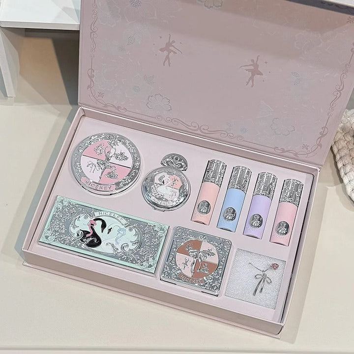 Kit de Maquiagem Completo Nicekey Rosa Ballet