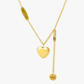 Colar Pingente de Coração One Heart Banhado a Ouro 18K